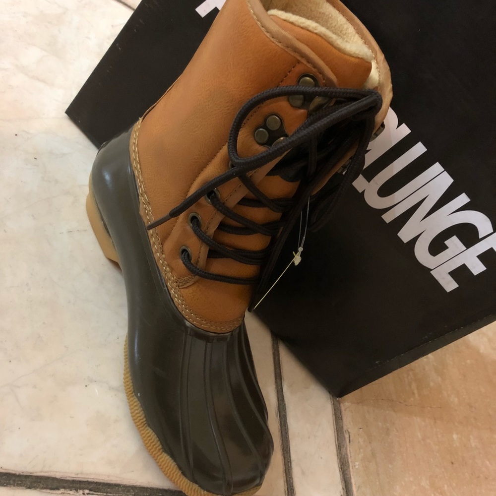 Daisy Fleeced-lined leather boot (tan/brwn) - Picture 3 of 3